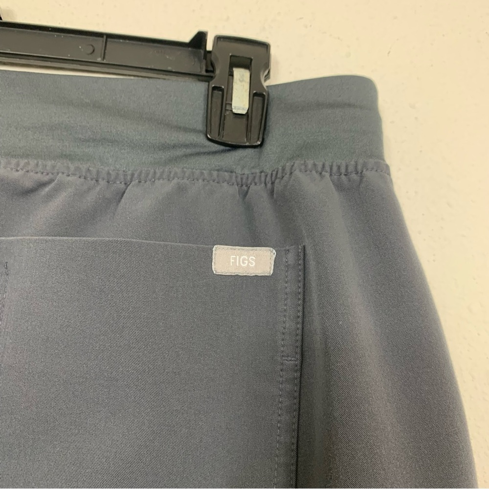Figs Women's Slate Gray Track Joggers with Red Drawstring - Picture 8 of 10